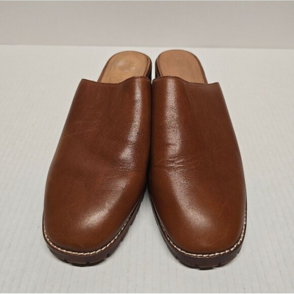 NOT FOR SALE Madewell The Mindy Lugsole Mule in Leather Cognac Brown Size 10 - Picture 3 of 9